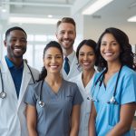 A group of Nurse Practitioners discussing professional Issues
