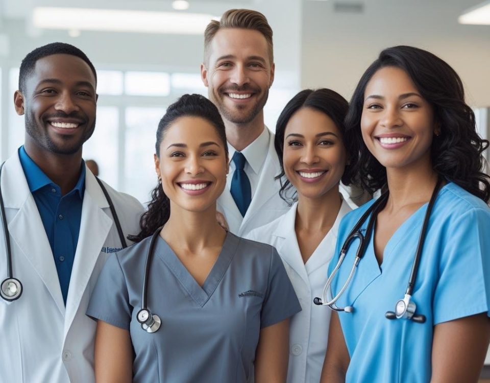A group of Nurse Practitioners discussing professional Issues
