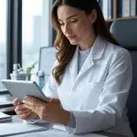 A PMHNP recording Clinical Hour and Patient Logs in Meditrek.