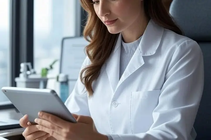 A PMHNP recording Clinical Hour and Patient Logs in Meditrek.